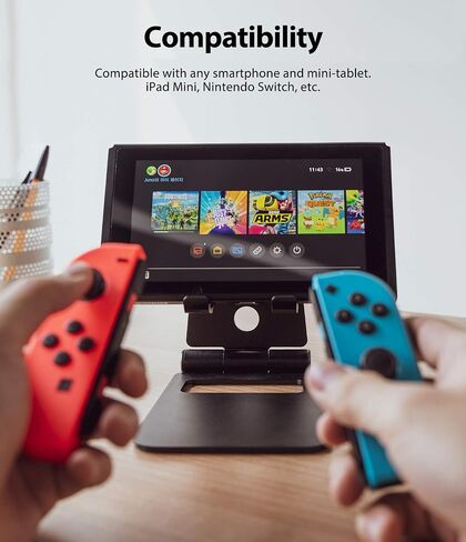Ringke Super Folding Stand Designed for Nintendo Switch, Multi-Angle Foldable Portable Holder in Saudi Arabia