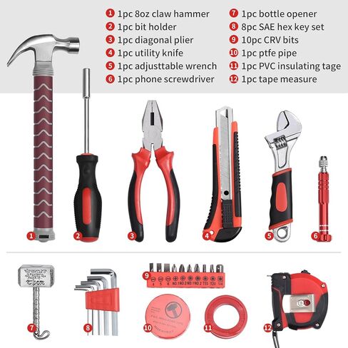 Thor Hammer Tool Box, Multifunctional Home Repair Tool Set Excellent Hand Tool Novelty Gift for Men as Halloween Prop Cosplay Hammer (Silver) in Saudi Arabia