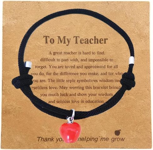Teacher Appreciation Gifts Bracelet for Women Men, Red String Teacher Bracelets, Teacher Must Haves in Saudi Arabia