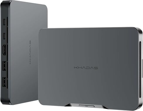 Khadas Mind 1 Mini PC ، Intel Core i7-1360p 5.0GHz Micro Computer مع بطارية ذات طابع سعة 5.55 ساعة ، 32 جيجابايت LPDDR5 ، 1TB PCIE 4.0 SSD ، BT5.3 ، WIFI 6E ، كمبيوتر محمول لمكتب العمل في المنزل التجاري in Kuwait