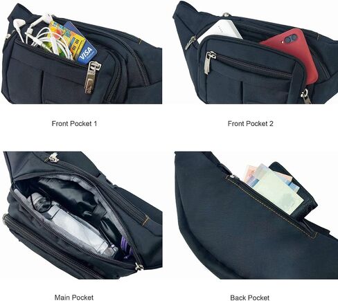 Fanny Pack for Men Women Fashionable Waist Bag for Hiking Running Traveling in Saudi Arabia