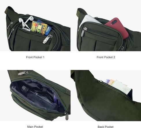 Fanny Pack for Men Women Fashionable Waist Bag for Hiking Running Traveling in Saudi Arabia