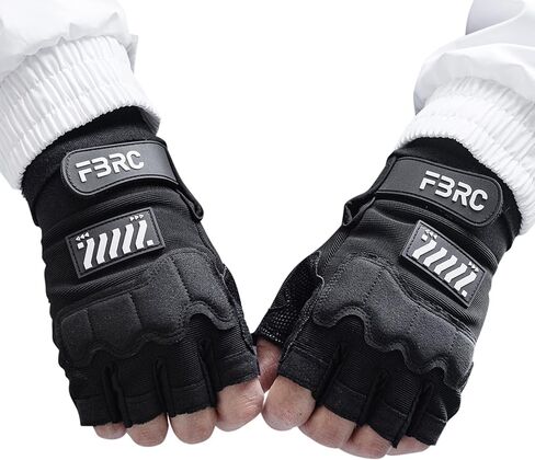 Fabric of the Universe Tactical Fingerless Logo Gloves (Black RD G-Type 021, X-Large) in Kuwait