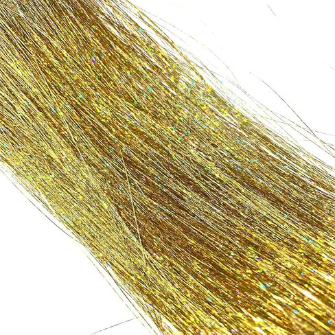 Hair Tinsel Heat Resistant 12 Colors 3000 Strands Fairy Hair Tinsel Kit Glitter Tinsel Hair Extensions 48 Inch Sparkle Hair Tinsel Kit For Girls (12color/3000strands-Pack) in Kuwait