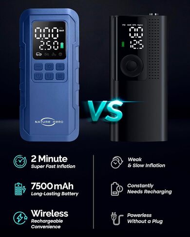 Tire Inflator Portable Air Compressor - 150PSI Air Compressor Portable Tire Inflator for Car Tire Air Pump Portable Air Compressor for Car Tires in Saudi Arabia