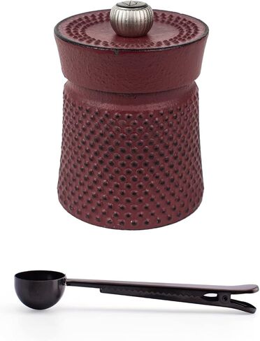 Peugeot BALI FONTE Cast Iron Pepper Mill, 8cm/3 In, With Stainless Steel Spice Scoop/Bag Clip (Black) in Saudi Arabia