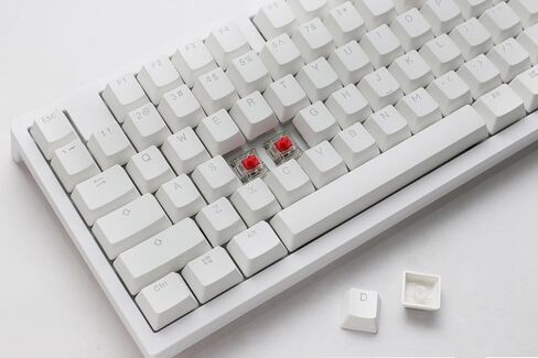 Ducky Zero 6108 Pure White Hotswap Bluetooth RGB Mechanical Keyboard - Cherry MX2A Brown in Saudi Arabia