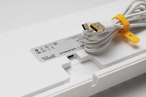 Ducky Zero 6108 Pure White Hotswap Bluetooth RGB Mechanical Keyboard - Cherry MX2A Brown in Saudi Arabia