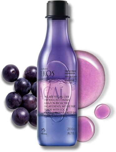 natura Ekos Açaí Revitalizing Triple Phase Shower Oil 200ml in Kuwait