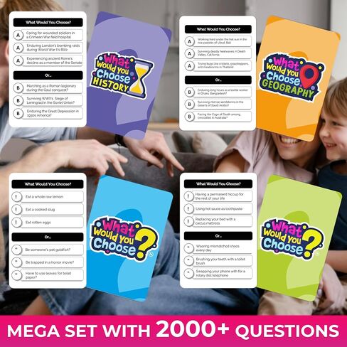 QUOKKA Board Game for 8-12 Year Olds - Geography Edition - Family Card Game for Kids Ages 5-8 - What Would You Choose | Pick Your Answer | Get to Know You - Fun Game Night for Boys & Girls in Saudi Arabia