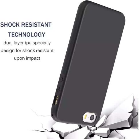 حالة حامي شاشة Oukitel C58 Pro + Glass Screen Film - Silicone الشفافة الناعمة المرنة مرنة الصدمات TPU غلاف الحماية لـ OUKITEL C58 PRO (أسود) in Kuwait