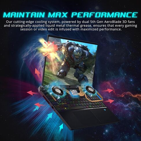 acer Predator 18 Gaming Laptop, 18" WQXGA 250Hz Display, Intel i9-14900HX, GeForce RTX 4090, 64GB DDR5, 4TB SSD, Per-Key RGB Keyboard, Wi-Fi 7, Win 11 Pro, Black, 256GB Docking Station Set in Saudi Arabia