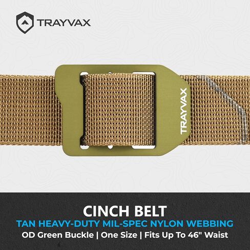 حزام Trayvax Cinch ، حزام الويب التكتيكي للنايلون للرجال والنساء ، والمشي في الهواء الطلق والإكسسوارات العسكرية in Saudi Arabia