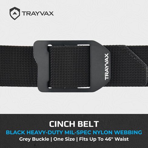 Trayvax Cinch Belt, Tactical Nylon Web Belt for Men and Women, Outdoor Hiking and Military Accessories in Saudi Arabia