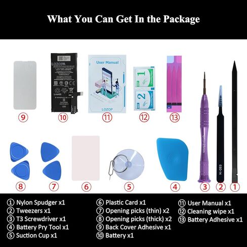 for Pixel 7 Battery Replacement Kit, Replacement Battery for Google Pixel 7 Model GVU6C, GQML3, GO3Z5 with Repair Tools Kit and User Manual in Kuwait