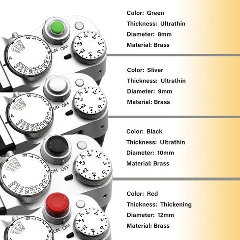Metal Camera Shutter Button Upscale and Delicate Soft Shutter Release Button Accessories for X-M5 X-T5 X-T4 X-T3 X-T30 X-T30II X100VI X100V X-E4 X-E3 XA5 Camera Shutter Button (Classics) in Kuwait
