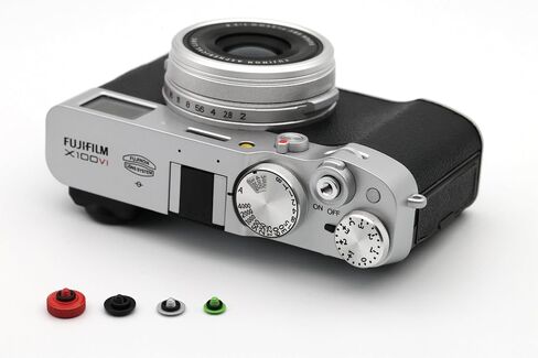 Metal Camera Shutter Button Upscale and Delicate Soft Shutter Release Button Accessories for X-M5 X-T5 X-T4 X-T3 X-T30 X-T30II X100VI X100V X-E4 X-E3 XA5 Camera Shutter Button (Classics) in Kuwait