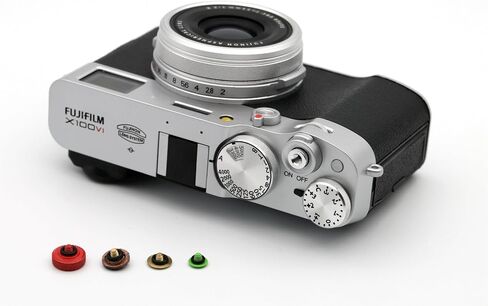 Metal Camera Shutter Button Upscale and Delicate Soft Shutter Release Button Accessories for X-M5 X-T5 X-T4 X-T3 X-T30 X-T30II X100VI X100V X-E4 X-E3 XA5 Camera Shutter Button (Classics) in Kuwait