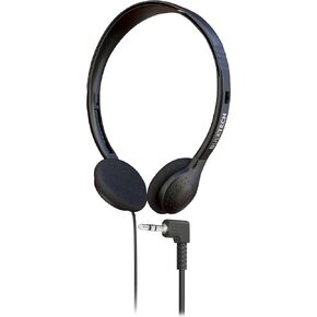 1 Pack Wired On-Ear Headphones with 2.5mm Connector, Black