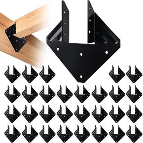 Black Hurricane Tie for Roof Truss Timber Connection Fits 2x4, 2x6 Truss to Rafter Connectors for Hurricane Truss Hangers,Rafter Brackets,Joist Hanger,Hurricane Clips (20PCS) in Kuwait