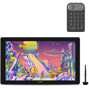 HUION Kamvas 24 Plus 2.5K QHD Graphic Drawing Tablet with Screen, 140%sRGB Full-Laminated QD Drawing Monitor with Battery-Free Stylus for PC, Mac, Android, 23.8inch Pen Display with HUION Keydial Mini