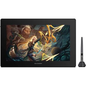 GAOMON PD1621 15.6 Inch 4K Finger Touch Screen Drawing Tablet 105% NTSC Full-Laminated Anti-Glare Pen Display with New Generation Pen for Professional Artists