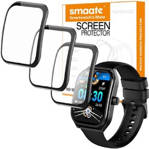 3D Screen Protector Compatible with AOLON CURVE 2.01 inches Smartwatch, PMMA, Full Coverage, 3 Pieces