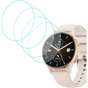 Screen Protector for G53, Compatible with RUXINGX, Sanorum, HaSaKei G53 1.27" Round Smart Watch, Tempered Glass Compatible with HaSaKei G53, 4PCs, 9H