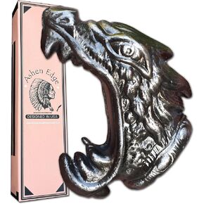 Dragon Head Knife Pommel – 3-Inch Metal Handle Attachment, 4.5 oz – Intricate Decorative Pommel for Custom Knife Making and Collectors