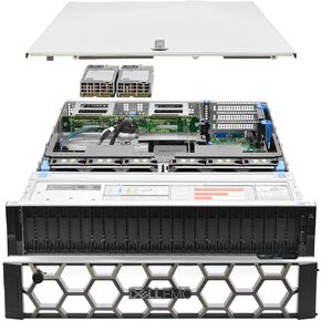 Dell VxRail P570F Server 2X Gold 6244 3.60Ghz 16-Core 288GB HBA330+Caddies + GPU (Renewed)