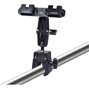 Radio Bracket, Microphone Mount Clamp Kit, Ball Head Design, Magic Arm with Clamp and Non-Slip Threads, for Baofeng Yaesu Midland Icom Quansheng Motorola Walkie-talkie