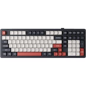 GK GAMAKAY TK101 98% Mechanical Keyboard with Number Pad, Hot Swappable, Pre-lubed Tactile Switches, Tri-Mode Bluetooth/2.4GHz/USB-C 101 Keys RGB Backlit Gaming Keyboard (White&Gray, Pluto Swicth)