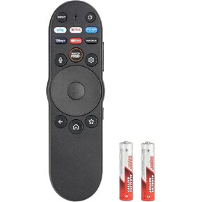 XRT270R XRT270 صوت التحكم عن بُعد متوافق مع Vizio Smart TV Smartcast 4K P-Series V-Series D-Series Montroller مع أزرار Netflix Primevideo مع البطاريات