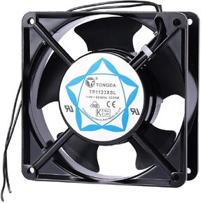 لمروحة تبريد Tongda TP1123XSL ، 115V 22/20W 2-WARE AC المروحة المحورية TP1123XSL ، 120 × 120 × 38 مم 12038 50/60Hz