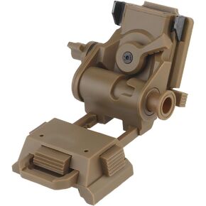 Night Vision Goggle Mount, Tactical Helmet L4G24 Bracket NVG Mount for PVS15, PVS18, GPNVG18 (Tan)