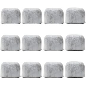 Pack of 12 Replacement Charcoal Water Filters for All Cuisinart And Braun Coffee Machines - Cuisinart and Braun Compatible (NOT KEURIG) Filters Fit Both Newer & Older Models Coffee Makers