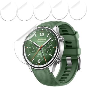 [6 Pack Screen Protector for OnePlus Watch 2R, Hydrogel Film [High Sensitivity, Not Glass, HD] OnePlus Watch 2R Protector Film