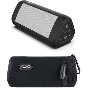 Cambridge Soundworks Oontz Angle 3 Ultra ، 5.0 Bluetooth Speaker ، White ، 14 Watts ، صوت عالي الجودة وباس ، مجموعة لاسلكية 100 قدم ، IPX7 مقاومة للماء بالإضافة