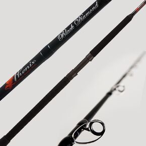 Phenix Rods Black Diamond Spinning / 8' / 1 PC / 15-40 LB LINE Rating/Fast Taper Action/Fuji ALCONITE Guides/Fuji DPS Reel SEAT/HYPALON & X-WRAP Handle