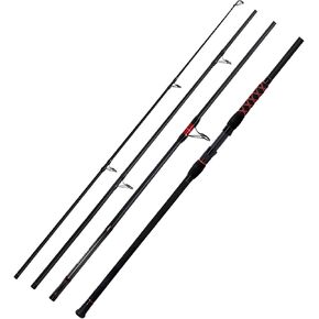 Fiblink Surf Spinning Fishing Rod 2-Piece/3-Piece/4-Piece Carbon Fiber Travel Fishing Rod (10-Feet & 12-Feet)