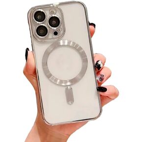Phone case, Color Green, Compatible with iPhone 15 Pro Max, Shockproof Magnetic case Charging