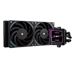 Thermalright Frozen Vision 240 Black-Liquid CPU Water Cooler, with 2 PWM Fans,2.88-inch Square Image IPS LCD Display for 480x480 Pixels,Computer CPU Water Cooler for AM4/AM5,Intel lga1700/1851/115X
