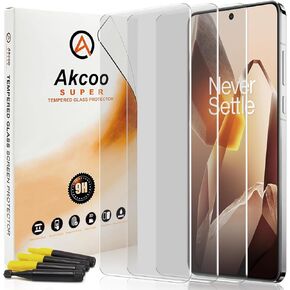 Screen Protector for OnePlus 13 [3 Pack], Tempered Glass UV Set, 9H Hardness Scratch Resistant, Sensitive Touch, Full edge-to-edge coverage with a seamless fit
