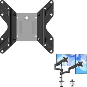 Dual Monitor Stand Height up to 26.6 inch + VESA Mount Extender