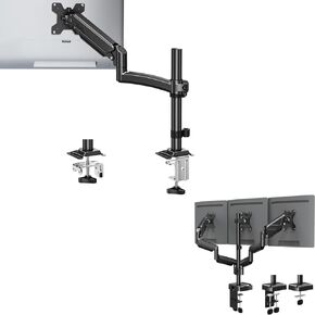 MOUNTUP Triple Monitor Mount+Single Monitor Arm for 13-32inch