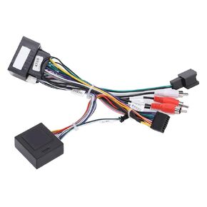 Audio Wiring Harness Kit, 16Pin Heat Radio CAN Bus Box Upgrade Replacement for Aveo