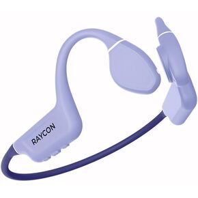 Raycon Bone Conduction Headphones, Open-Ear Bluetooth Sports Earbuds with Mic, IPX68 Water Resistant Headset for Workout and Running, 13hr Playtime, Purple