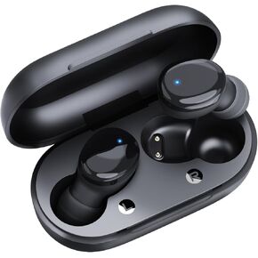 Wireless Earbuds in-Ear Headphones Bluetooth 5.3 with Built-in Mics Deep Bass Clear Call Ultralight Headsets Up to 10H Play Time for Studying Workout Gaming