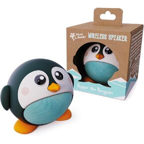Kids Bluetooth Speaker Boys and Girls with Microphone, Mini Bluetooth Speaker Portable Wireless, 60 Day Battery, for Home, Outdoor and Travel, Works with iPhone and Android – Pepper Penguin