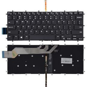 TLBTEK Backlight Keyboard Replacement Compatible with Dell Inspiron 13-5000 13-5368 P69G 13-5378 13-5370 13-7000 13-7368 13-7370 13-7373 13-7375 13-7378 13-7380 14-3480 14-3481 14-7000 Series Laptop